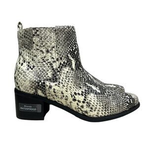 Blondo Snake Print Ankle Boots